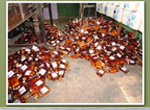 Tiruchengode bike carrier in the last 48 wine bottles seized