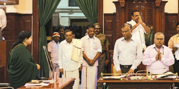 The special meeting of the Assembly: A new speaker. P.Dhanapal Designation Recognition