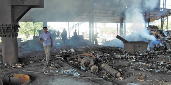 Kummitippunti private company Boiler exploded: 4 employee's serious