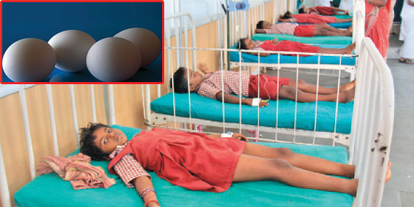 Nutritional eating eggs for 86 students vomiting: 22 people treated for Living