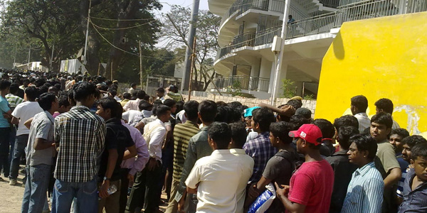 Cricket ticket sales started at Chepauk